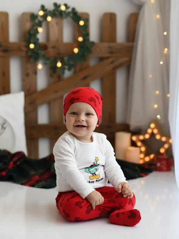 LCW-baby-Ensemble-3-Pi232ces-B233b233-Gar231ons-Imprim233-Mickey-Mouse-Manches-Longues-Col-Rond LCW baby Ensemble 3 Pièces Bébé Garçons Imprimé Mickey Mouse Manches Longues Col Rond Commander Vite