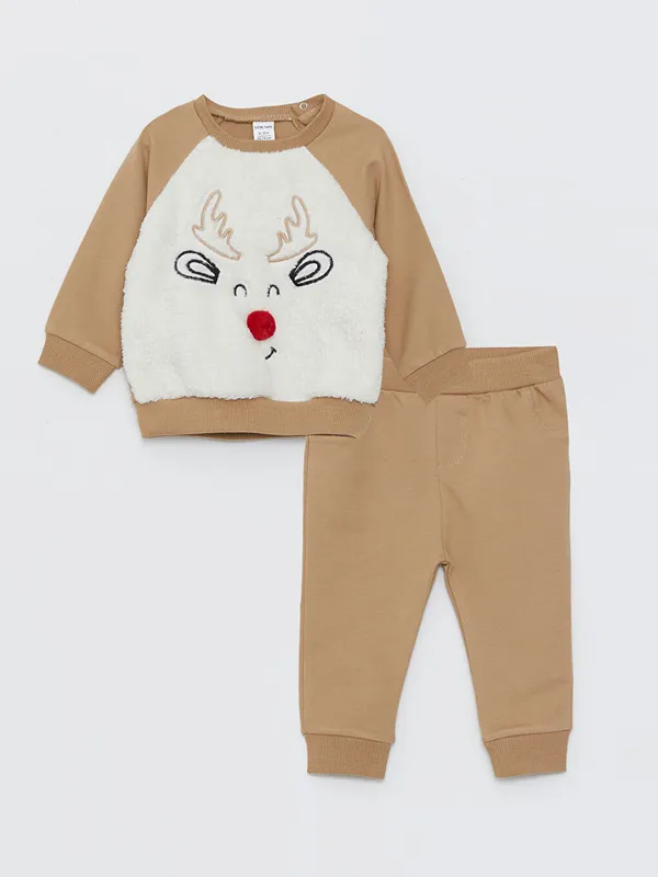 LCW-baby-Ensemble-B233b233-Gar231on-Sweat-Shirt-Col-Rond-Manches-Longues-D233tails-Broderie-et-Pantalon-Lot-de-2 Prix Cassé LCW baby Ensemble Bébé Garçon Sweat-Shirt Col Rond Manches Longues Détails Broderie et Pantalon Lot de 2