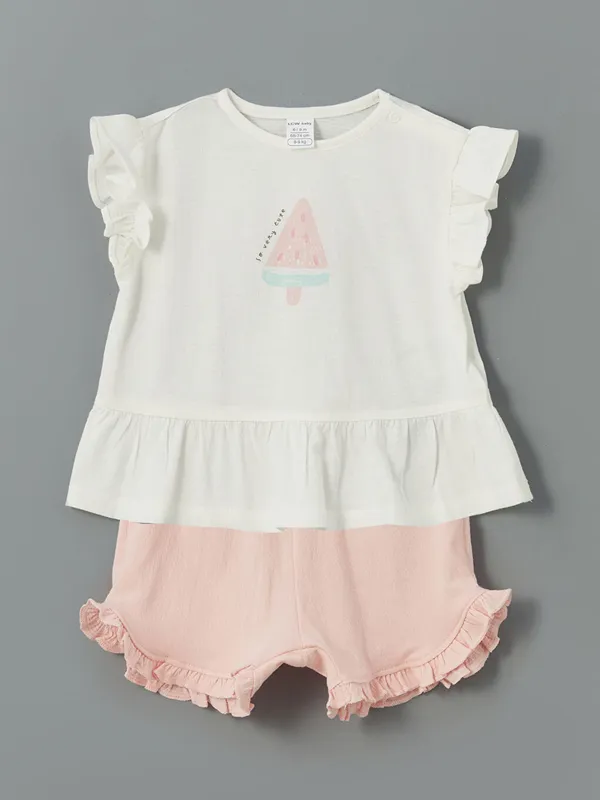 LCW-baby-Ensemble-Blouse-Body-Boutonn233-224-Pression-et-Short-pour-B233b233s-Filles---Lot-de-3 Achetez Aujourd’hui LCW baby Ensemble Blouse, Body Boutonné à Pression et Short pour Bébés Filles - Lot de 3