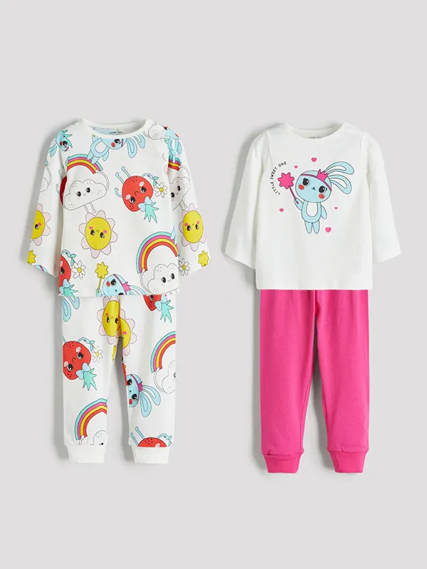 LCW-baby-Ensemble-De-Pyjama-B233b233-Filles-Col-Rond-Lot-De-2 LCW baby Ensemble De Pyjama Bébé Filles Col Rond Lot De 2 Acheter En Ligne