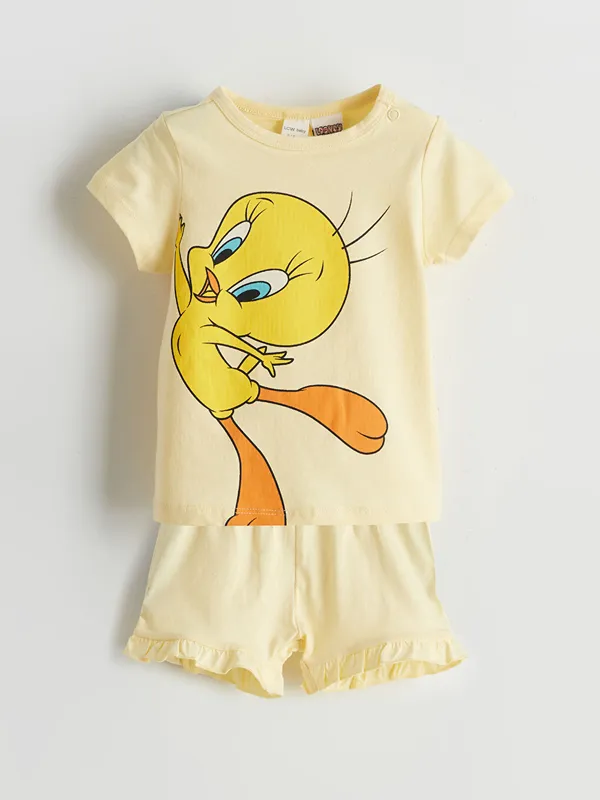 LCW-baby-Ensemble-Pyjama-Court-Imprim233-Tweety-pour-Filles LCW baby Ensemble Pyjama Court Imprimé Tweety pour Filles Expédié Aujourd’hui