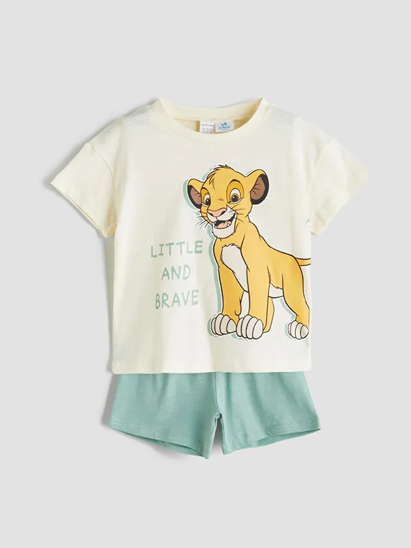 LCW-baby-Ensemble-Short-B233b233-Gar231ons-Imprim233-Le-Roi-Lion LCW baby Ensemble Short Bébé Garçons Imprimé Le Roi Lion Nouvelle Collection