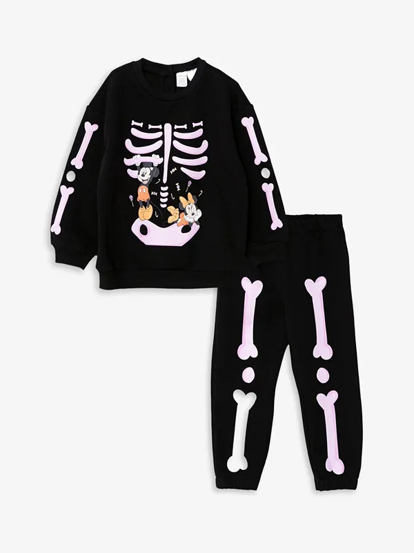 LCW-baby-Ensemble-Sweat-Shirt-et-Pantalon-B233b233-Fille-Imprim233-Minnie-et-Mickey-224-Manches-Longues-et-Col-Rond-Lot-de-2 LCW baby Ensemble Sweat-Shirt et Pantalon Bébé Fille Imprimé Minnie et Mickey à Manches Longues et Col Rond Lot de 2 Retour Gratuit