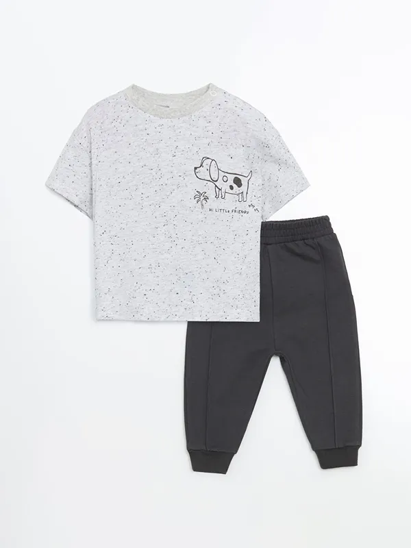 LCW-baby-Ensemble-T-Shirt-Col-Rond-et-Pantalon-B233b233-Gar231on-Lot-de-2 LCW baby Ensemble T-Shirt Col Rond et Pantalon Bébé Garçon Lot de 2 Commander Vite