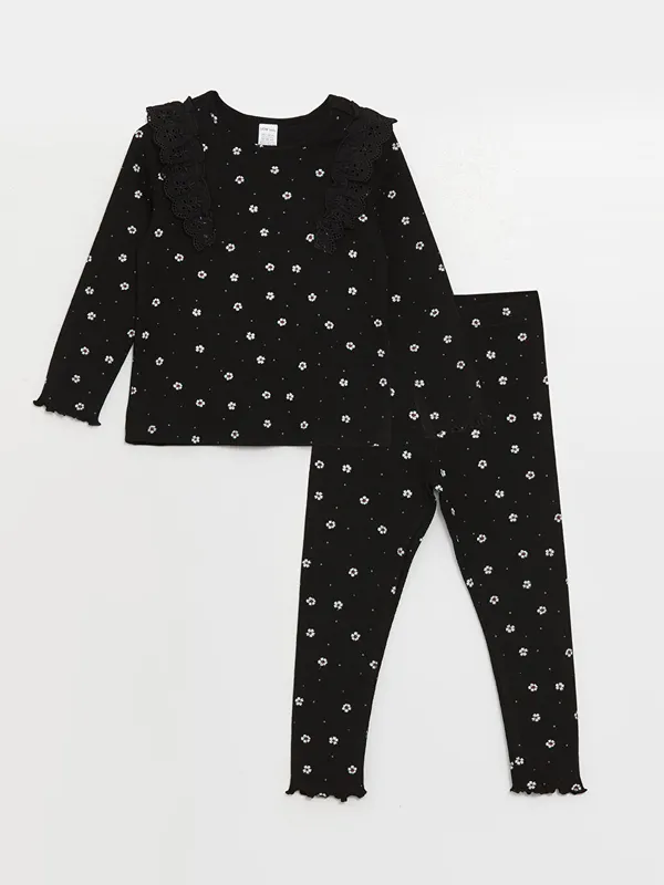 LCW-baby-Ensemble-T-Shirt-et-Collants-B233b233-Filles-224-Manches-Longues-et-Col-Rond-Lot-de-2 Petit Prix LCW baby Ensemble T-Shirt et Collants Bébé Filles à Manches Longues et Col Rond Lot de 2