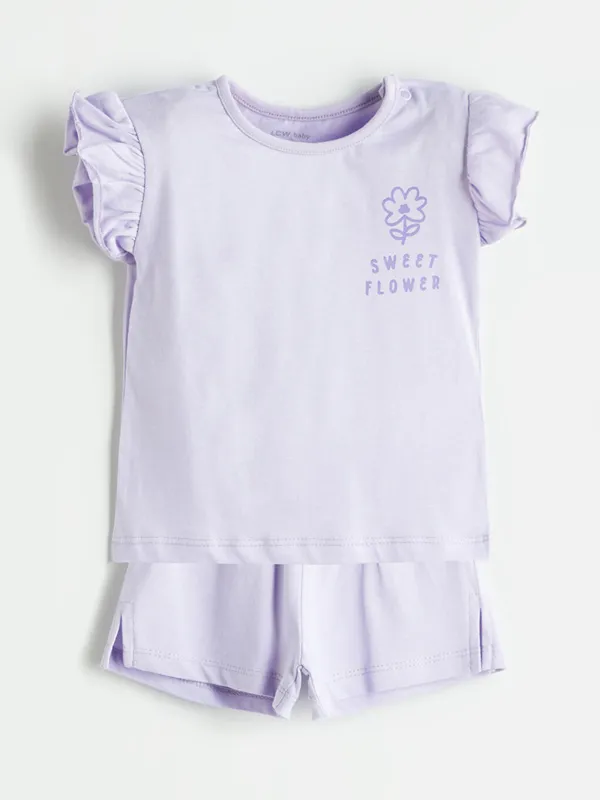 LCW-baby-Ensemble-T-Shirt-et-Short-Imprim233-pour-Filles-Lot-de-2 LCW baby Ensemble T-Shirt et Short Imprimé pour Filles (Lot de 2) Fait Main
