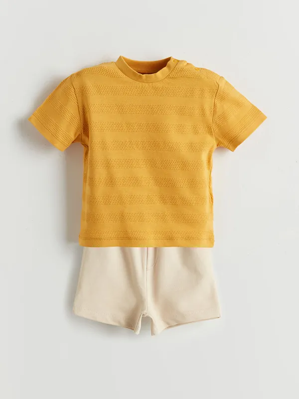 LCW-baby-Ensemble-T-Shirt-et-Short-Ray233-pour-B233b233s-Gar231ons-Lot-de-2 LCW baby Ensemble T-Shirt et Short Rayé pour Bébés Garçons (Lot de 2) Réduction