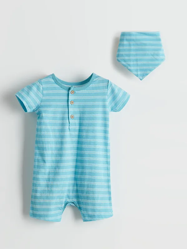 LCW-baby-Ensemble-bavoir-et-barboteuse-pour-b233b233s-gar231ons-lot-de-2 Vente Directe LCW baby Ensemble bavoir et barboteuse pour bébés garçons, lot de 2