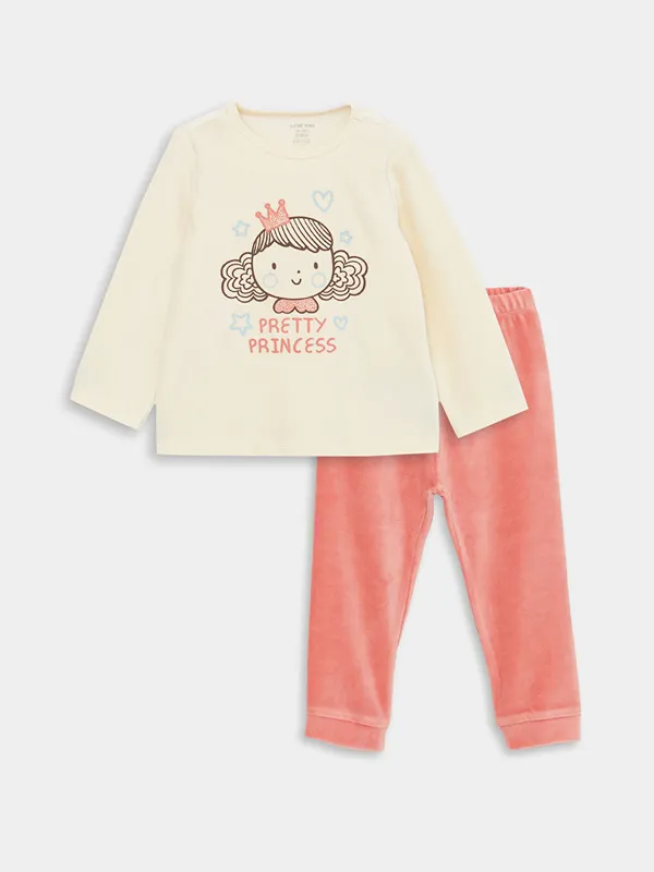 LCW-baby-Ensemble-de-pyjama-imprim233-pour-b233b233-fille Livraison Mondiale LCW baby Ensemble de pyjama imprimé pour bébé fille