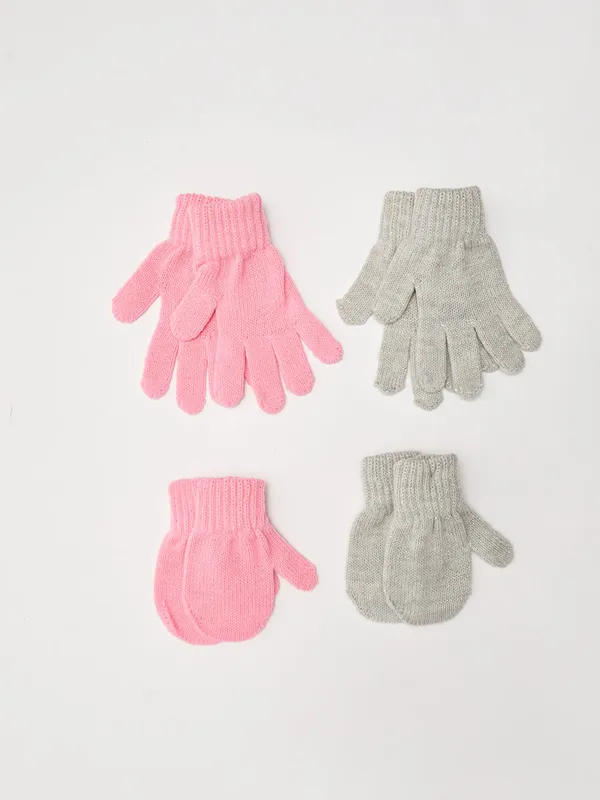 LCW-baby-Gants-en-Tricot-Basiques-pour-B233b233-Filles-Lot-de-2 Offre Limitée LCW baby Gants en Tricot Basiques pour Bébé Filles Lot de 2