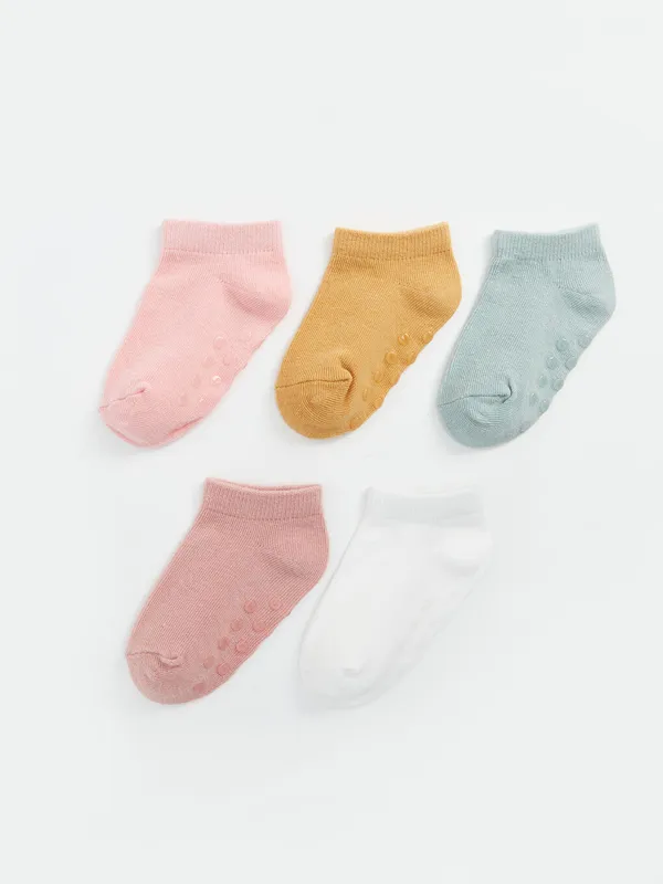 LCW-baby-Lot-de-5-Chaussettes-d39entra238nement-Basiques-pour-B233b233-Filles Quantité Limitée LCW baby Lot de 5 Chaussettes d'entraînement Basiques pour Bébé Filles