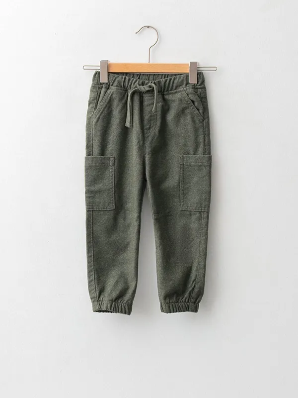 LCW-baby-Pantalon-Jogger-Basique-224-Taille-201lastiqu233e-pour-B233b233-Gar231ons Marque LCW baby Pantalon Jogger Basique à Taille Élastiquée pour Bébé Garçons