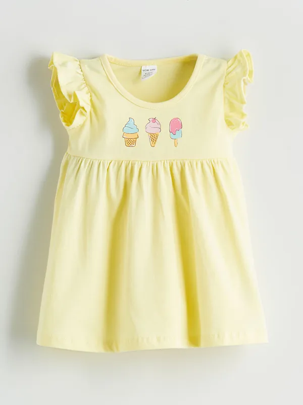 LCW-baby-Robe-B233b233-Filles-Col-Rond LCW baby Robe Bébé Filles Col Rond Offre Limitée