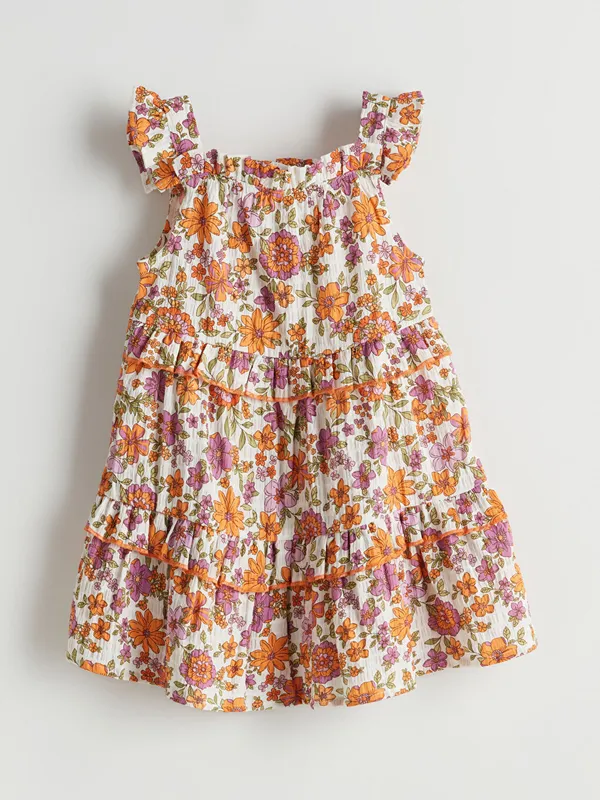 LCW-baby-Robe-Fleurie-224-Col-Carr233-pour-Fille Bon Marché LCW baby Robe Fleurie à Col Carré pour Fille