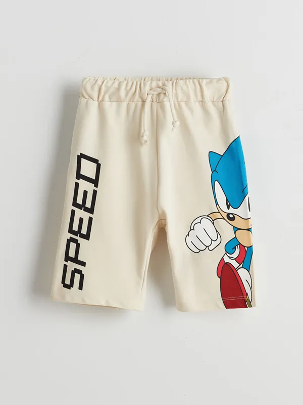 LCW-baby-Shorts-B233b233-Gar231ons-Imprim233-Sonic-224-Taille-201lastique Nouvel Arrivage LCW baby Shorts Bébé Garçons Imprimé Sonic à Taille Élastique