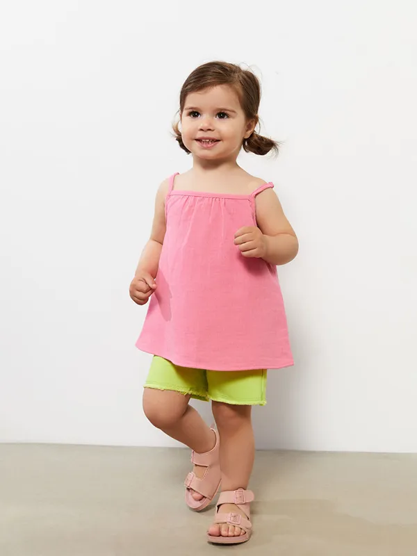 LCW-baby-Shorts-Basiques-en-Coton-pour-B233b233-Fille LCW baby Shorts Basiques en Coton pour Bébé Fille Meilleur Prix