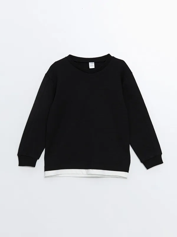 LCW-baby-Sweat-shirt-pour-Gar231ons-224-Col-Rond LCW baby Sweat-shirt pour Garçons à Col Rond Usine Directe