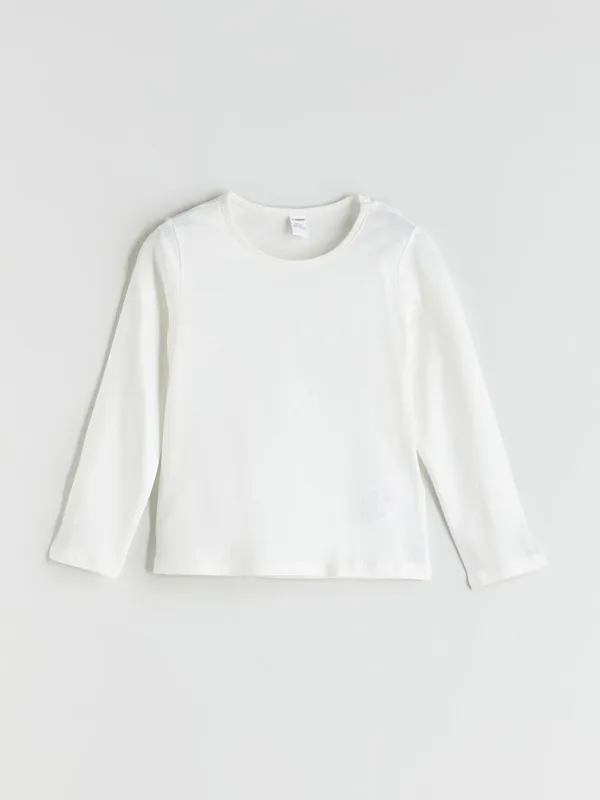 LCW-baby-T-shirt-Basique-224-Col-Rond-pour-Filles Vente Flash LCW baby T-shirt Basique à Col Rond pour Filles