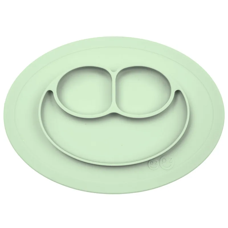 Assiette-Antidérapante-MINI-Mat-VERT-AMANDE-23034 Assiette Antidérapante MINI Mat VERT AMANDE Acheter En Ligne