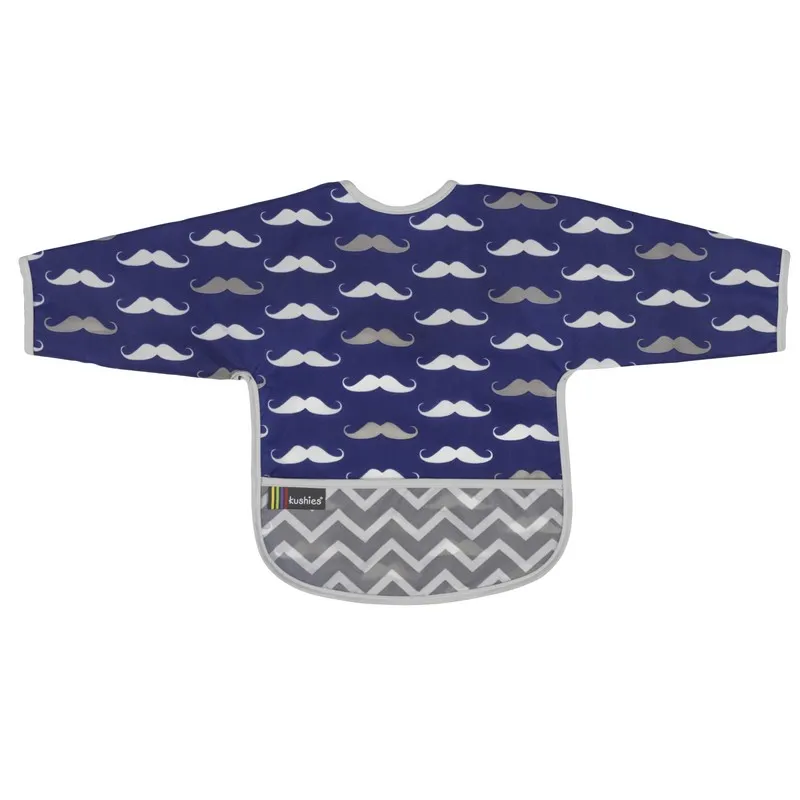 Bavoir-Manches-longues-12-24-mois-Mustache-21957 Bavoir Manches longues 12-24 mois Mustache Top Vente