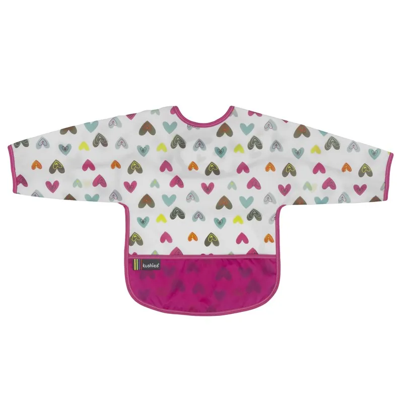 Bavoir-Manches-longues-6-12-mois-Hearts-21961 Bavoir Manches longues 6-12 mois Hearts Must-Have