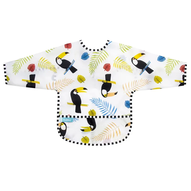 Bavoir-Manches-longues-6-12-mois-White-Toucans-21967 Garantie Incluse Bavoir Manches longues 6-12 mois White Toucans