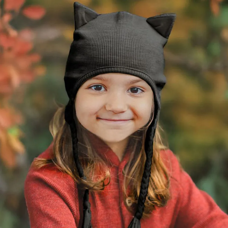 Bonnet-Chaton-ajustable-en-pure-laine-mérinos-Foggy-Black-22272 Paiement Sécurisé Bonnet Chaton ajustable en pure laine mérinos Foggy Black