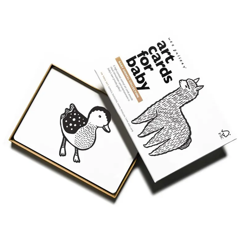 Boîte-de-6-cartes-Imagier-en-Noir-et-Blanc---Bébé-animaux-20847 Certifié Boîte de 6 cartes Imagier en Noir et Blanc - Bébé animaux