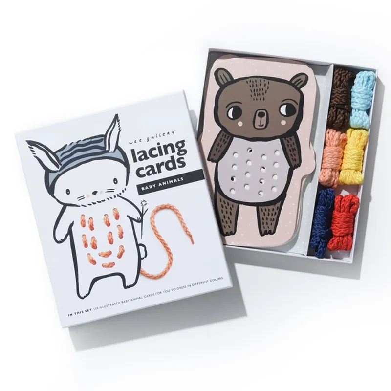 Cartes-de-laçage---Bébés-Animaux-19963 Expédié Aujourd’hui Cartes de laçage - Bébés Animaux