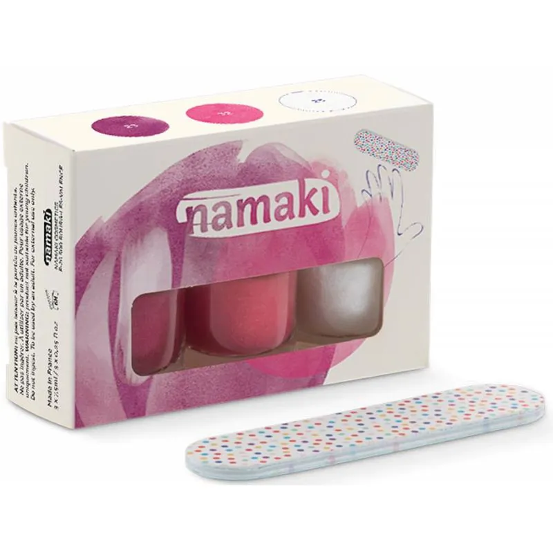Coffret-3-vernis-Sorbet-Fruité-Framboise---Fuchsia---Blanc-nacré-20556 Coffret 3 vernis Sorbet Fruité Framboise - Fuchsia - Blanc nacré Vente Flash
