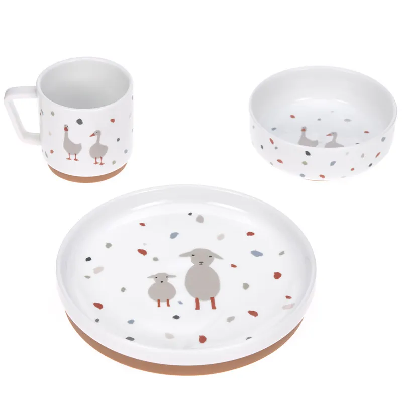 Coffret-repas-en-porcelaine-Tiny-Farmer-Mouton-et-Oie-23146 Meilleur Prix Coffret repas en porcelaine Tiny Farmer Mouton et Oie