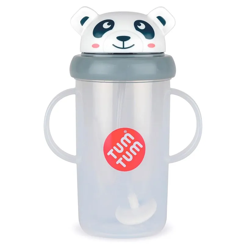 GRANDE-Tasse-anti-fuite-+-paille-lestée-Panda--300-ml-23235 Pas Cher GRANDE Tasse anti fuite + paille lestée Panda -300 ml