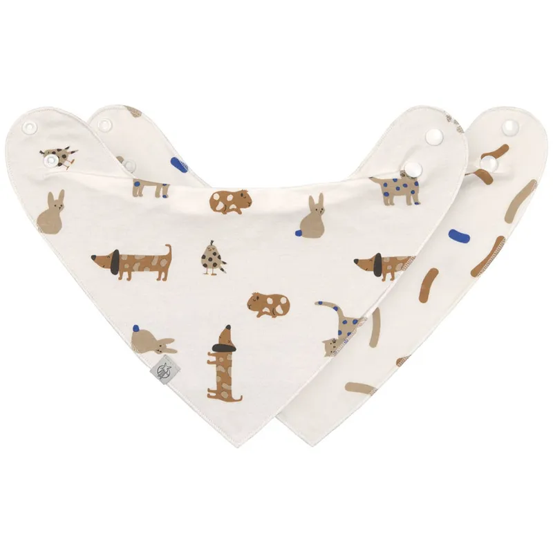 Lot-de-2-Bavoirs-Bandanas-0-24-mois-Little-Mateys-Bleu-22054 Lot de 2 Bavoirs Bandanas 0-24 mois Little Mateys Bleu Original