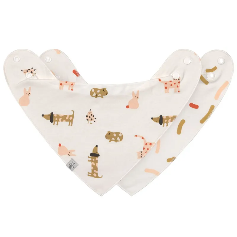Lot-de-2-Bavoirs-Bandanas-0-24-mois-Little-Mateys-Orange-Epicée-22055 Commande En Gros Lot de 2 Bavoirs Bandanas 0-24 mois Little Mateys Orange Epicée