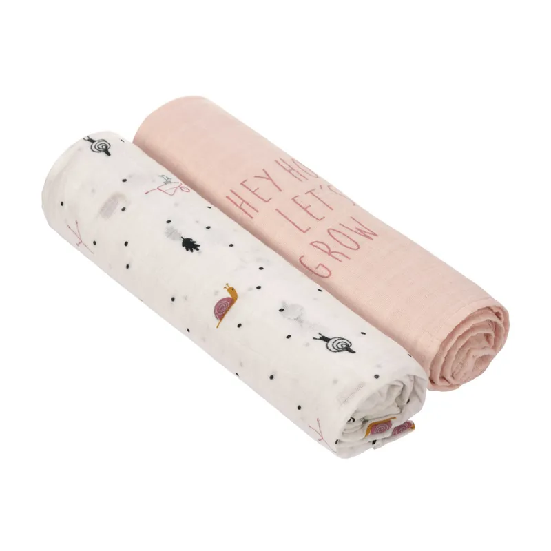 Lot-de-2-Maxi-Langes-en-mousseline-Garden-Explorer-Escargot-22609 Achat Immédiat Lot de 2 Maxi Langes en mousseline Garden Explorer Escargot