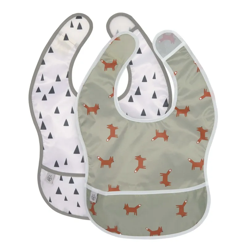 Lot-de-2-bavoirs-à-poche-Little-Forest-Renard-22038 Retour Gratuit Lot de 2 bavoirs à poche Little Forest Renard