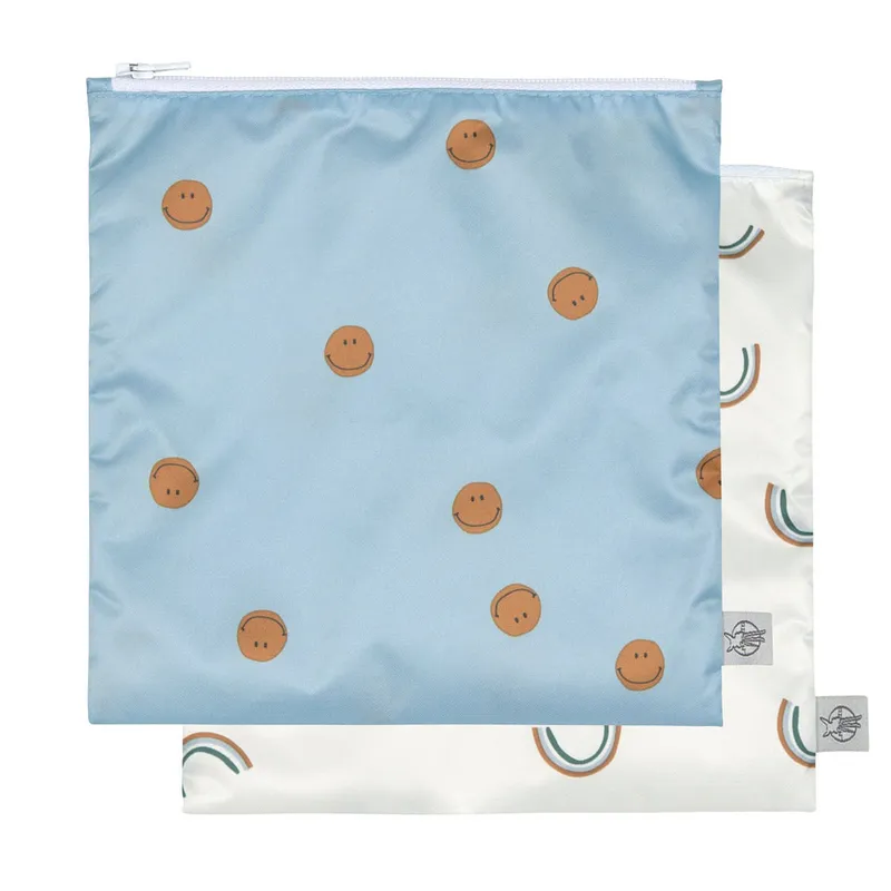 Lot-de-2-pochettes-à-snack-Happy-Rascals-Smile-23249 Lot de 2 pochettes à snack Happy Rascals Smile Promotion
