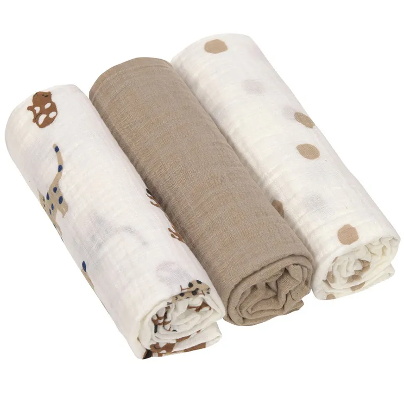 Lot-de-3-langes-en-mousseline-Little-Mateys-Bleu-Royal-22646 Lot de 3 langes en mousseline Little Mateys Bleu Royal Offre Du Jour