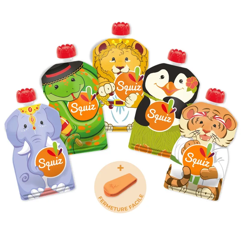 Lot-de-5-Gourdes-souples-Carnaval-23280 Dernière Chance Lot de 5 Gourdes souples Carnaval