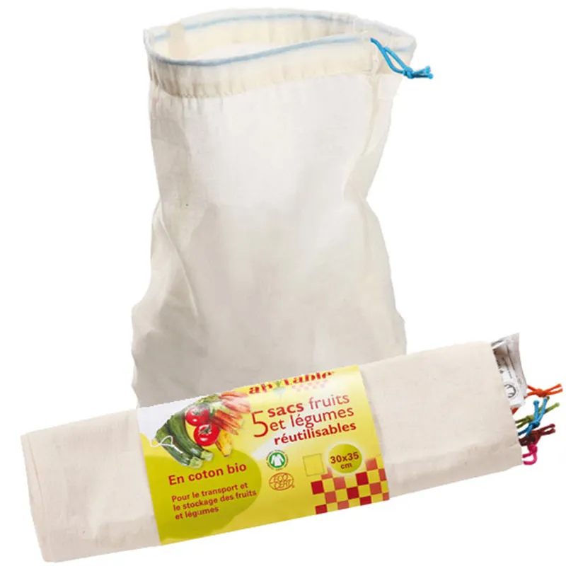 Lot-de-5-sacs-à-vrac-réutilisables---L-22345 Commander Maintenant Lot de 5 sacs à vrac réutilisables - L