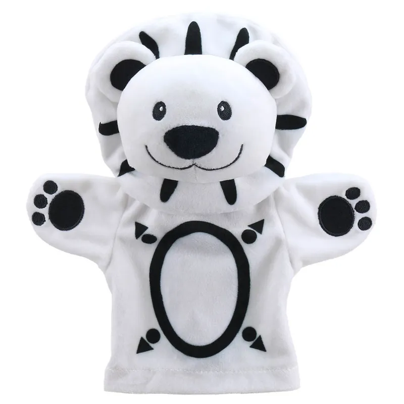 Marionnette-Lion-Noir-et-Blanc-19739 Prix Bas Marionnette Lion Noir et Blanc