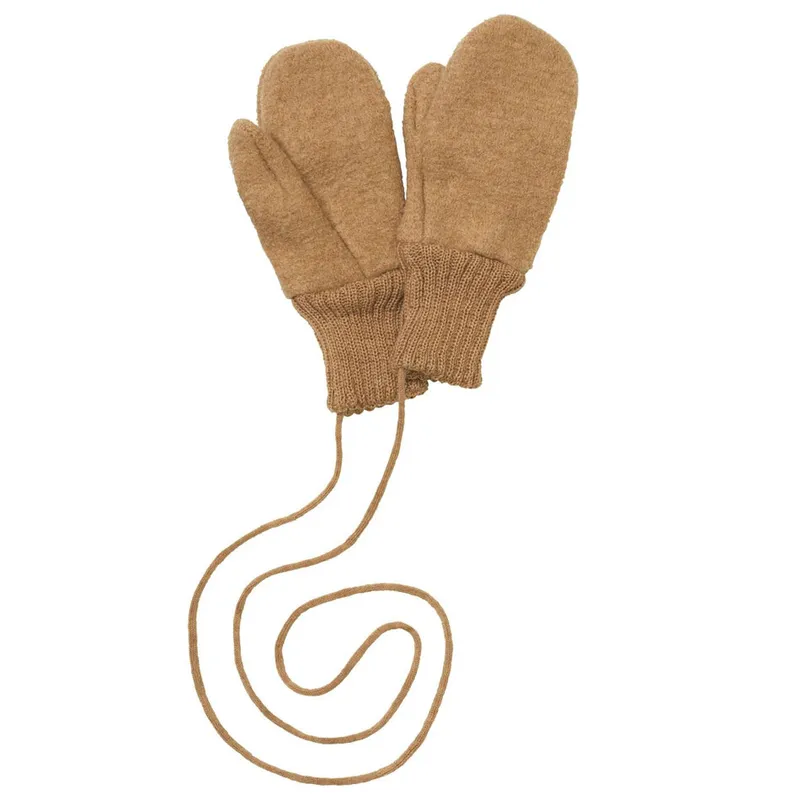 Moufles-en-laine-bouillie-Caramel-22400 Promotion Saisonnière Moufles en laine bouillie Caramel