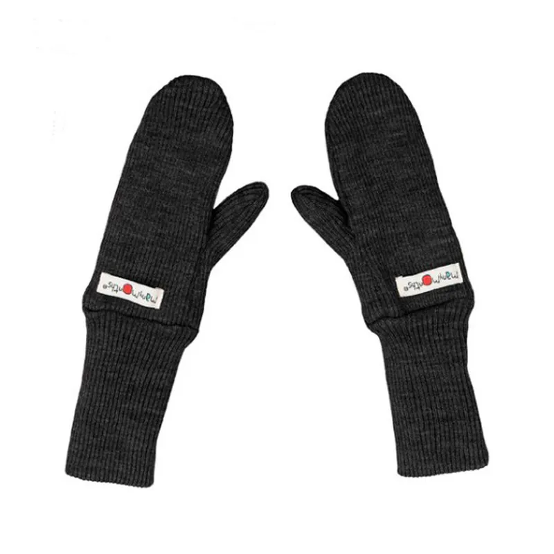 Moufles-évolutives-en-laine-Mérinos-Foggy-Black-22419 Moufles évolutives en laine Mérinos Foggy Black Meilleure Qualité