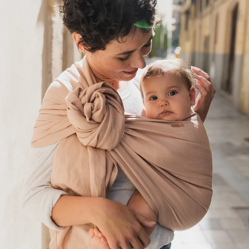 Porte-bébé-BOBA-Ring-Sling-en-lin-PEONY-23515 Prix Choc Porte-bébé BOBA Ring Sling en lin PEONY