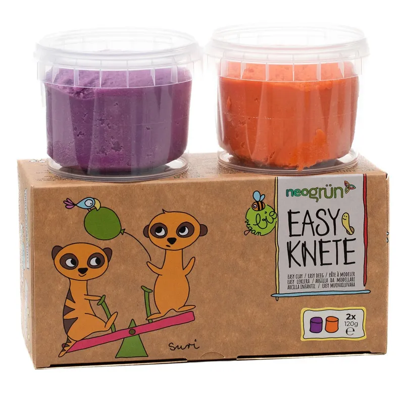 Set-de-Pâte-à-modeler-orange-et-violet-21084 Nouveauté Set de Pâte à modeler orange et violet
