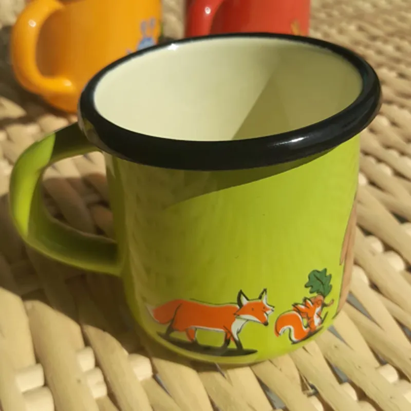 Vente Directe Tasse fer émaillé 280 ml Forêt