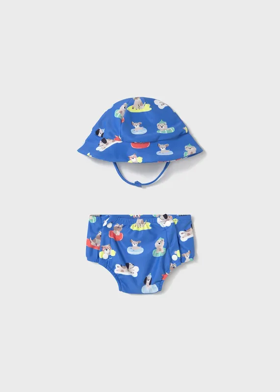 Bañador-con-gorro-protección-solar-recién-nacido-7161 Bañador con gorro protección solar recién nacido Bon Plan
