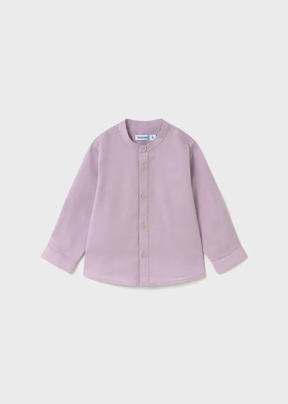 Camisa-cuello-mao-bebé-7099 Usine Directe Camisa cuello mao bebé