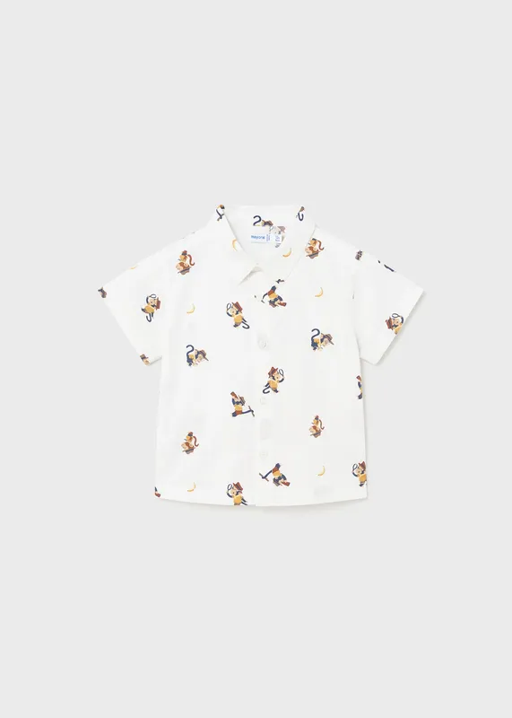 Camisa-estampada-Better-Cotton-bebé-7146 Certifié Camisa estampada Better Cotton bebé