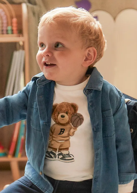 Camiseta-oso-bebé-5368 Nouvelle Collection Camiseta oso bebé